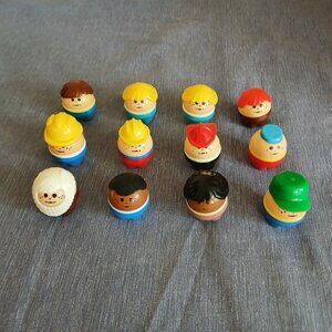 Little Tikes Toddle Tots Figures 2" Figures Set A of 12 Used